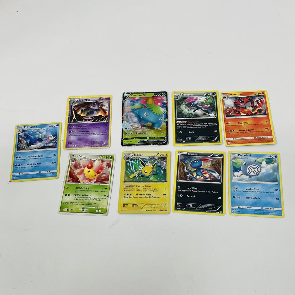 Pokémon cards selection