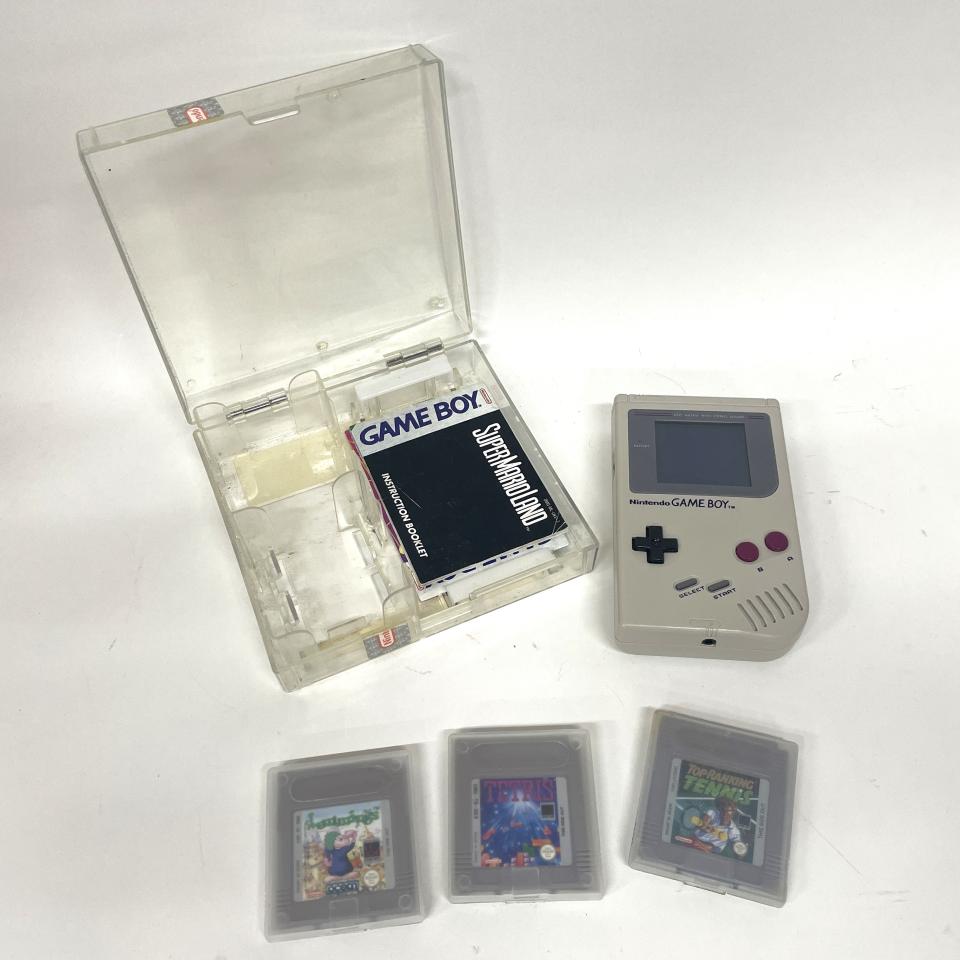 Game Boy with Tetris cartridge